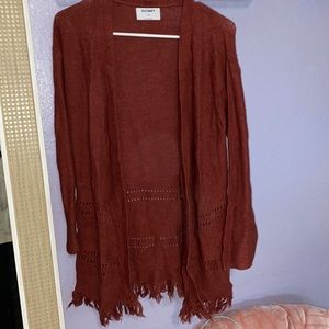 Burgundy cardigan